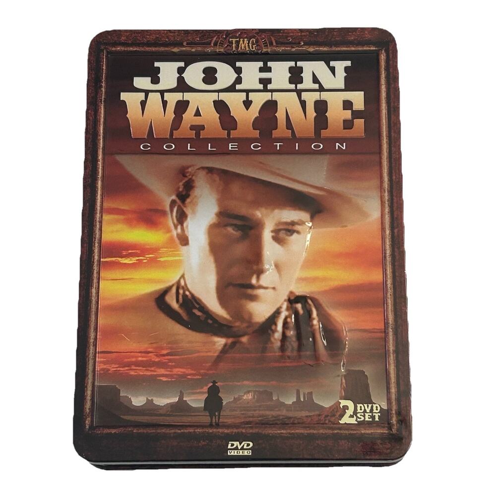 John Wayne Collection DVD 2008 2 Disc Set Tin One Disc Unopened And One Open